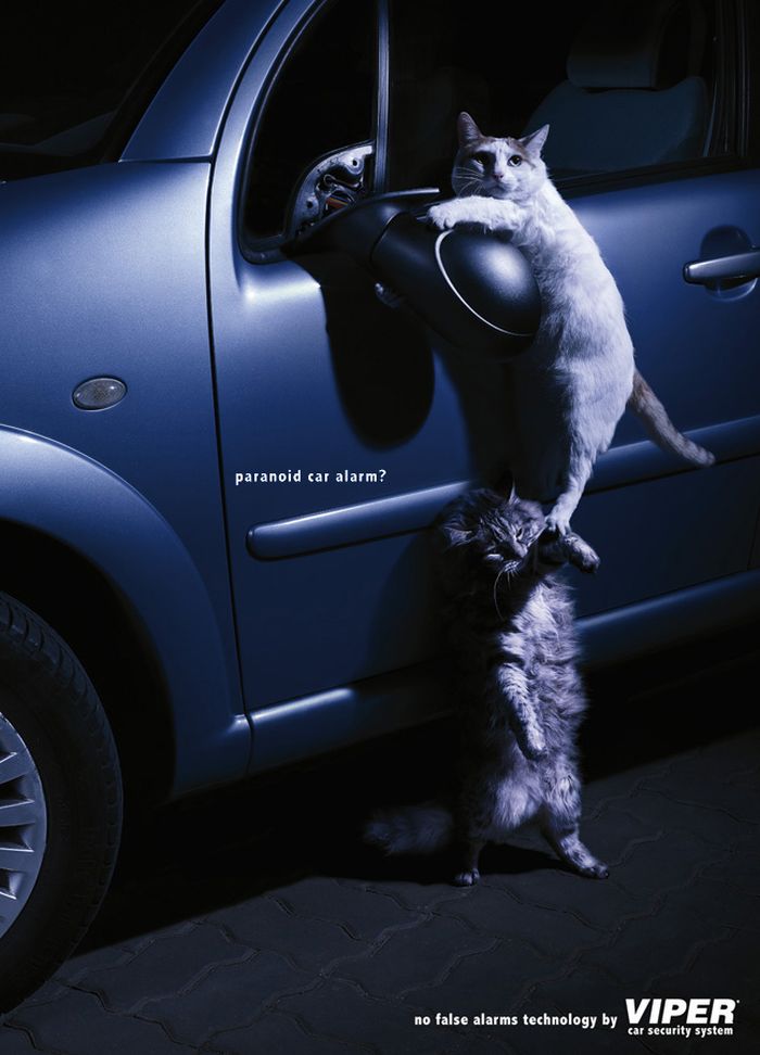 Viper Car Security System Print Ads